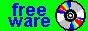 Badge with a spinning CD that says 'Freeware.'