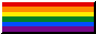 Badge of the rainbow gay pride flag.